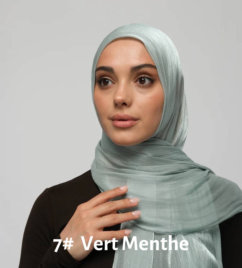 Hijab Mazana Premium Crepe Crinkle Satin