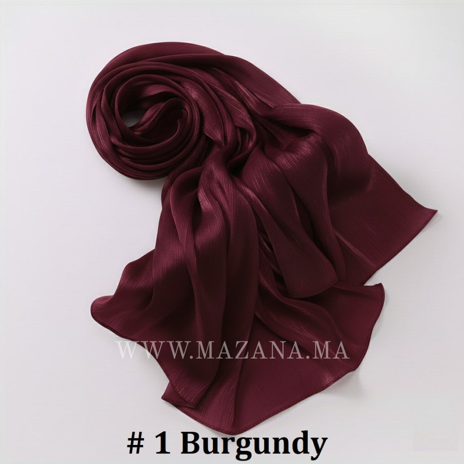 Hijab Mazana Premium Crepe Crinkle Satin