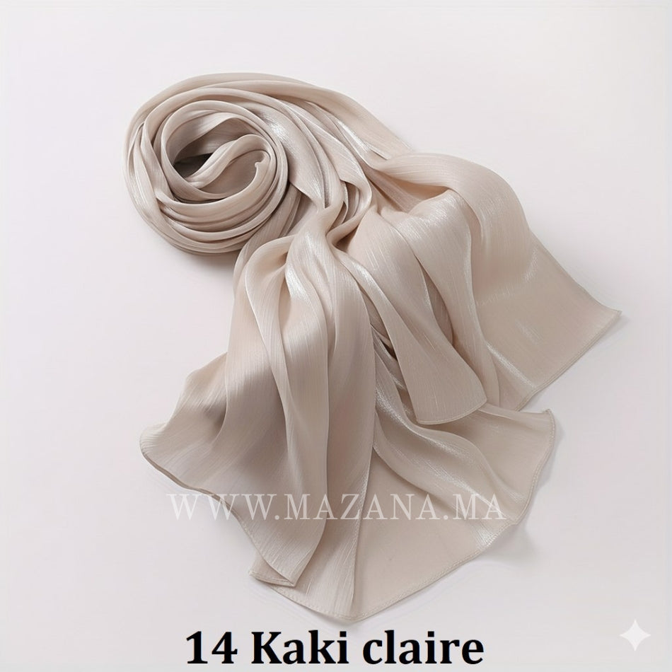 Hijab Mazana Premium Crepe Crinkle Satin