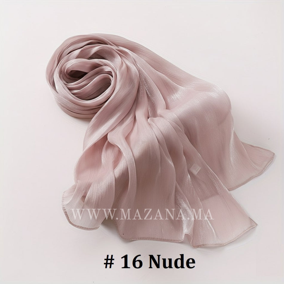 Hijab Mazana Premium Crepe Crinkle Satin