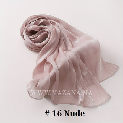 Hijab Mazana Premium Crepe Crinkle Satin
