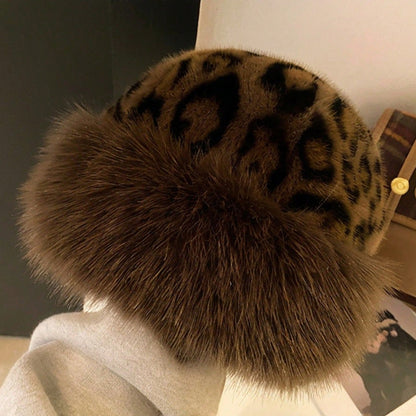 Chapeau d'Hiver Élégant en Fausse Fourrure pour Femme - Doux, Confortable