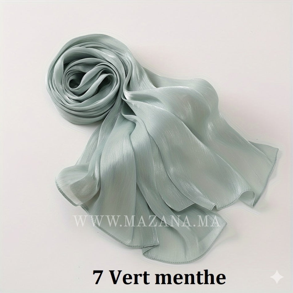 Hijab Mazana Premium Crepe Crinkle Satin
