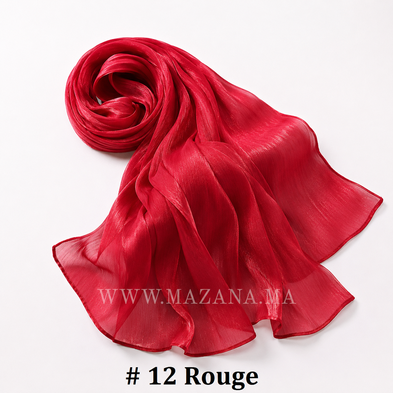 Hijab Mazana Premium Crepe Crinkle Satin