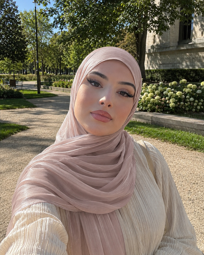Hijab Mazana Premium Crepe Crinkle Satin
