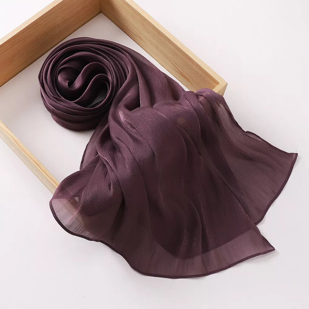Hijab Mazana cuir violet