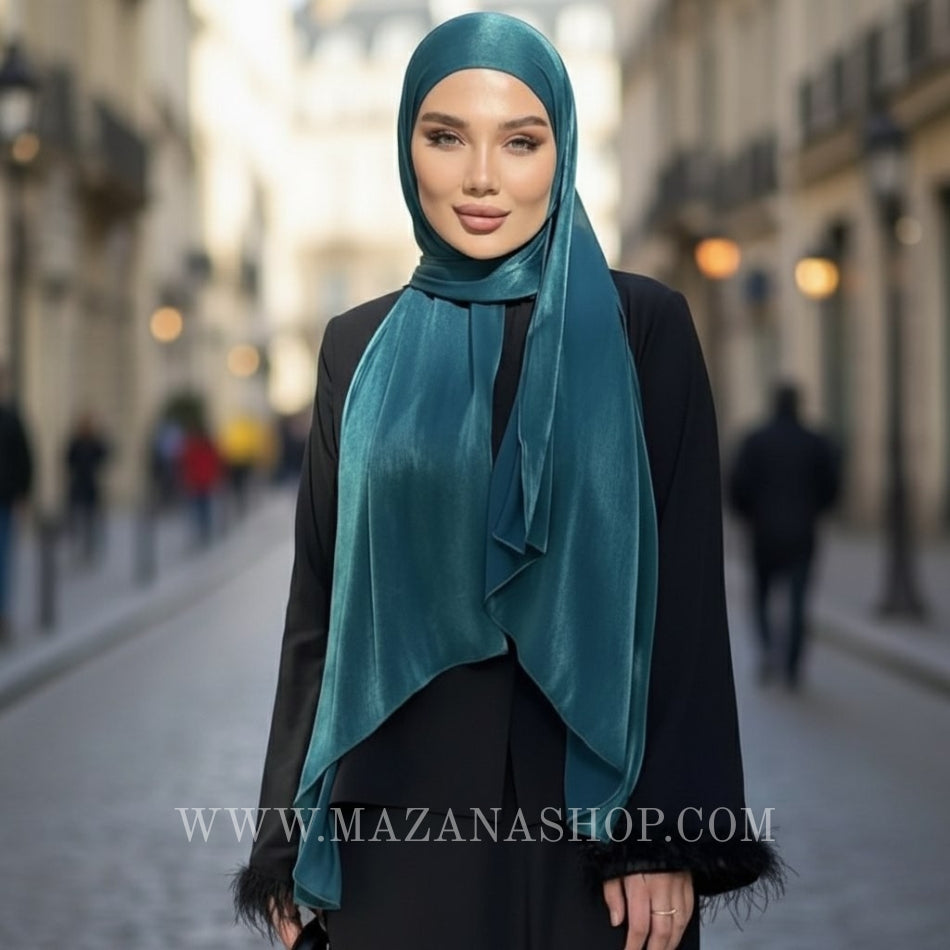 Hijab Mazana Premium Crepe Crinkle Satin