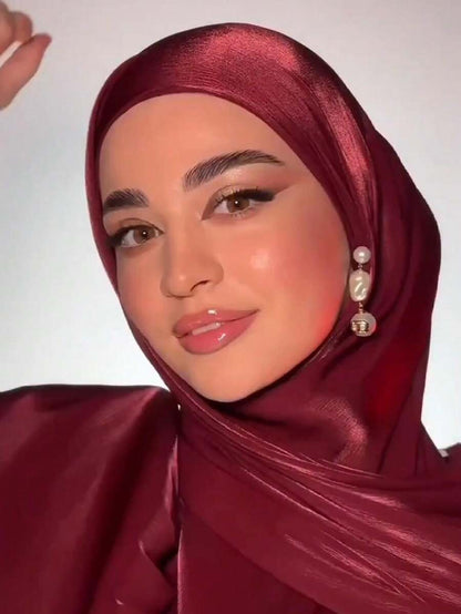 Hijab Mazana Premium Crepe Crinkle Satin